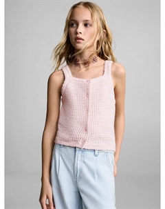 Детская майка ажурная Azores Cotton, Light Pastel Pink Mango