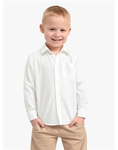 Детская оксфордская рубашка с длинными рукавами в стиле преппи, White Lindex