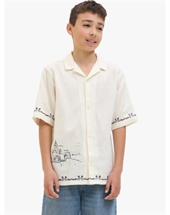 Детская курортная рубашка, Cloud Dancer Jack & jones