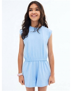Детский бразильский хлопковый комбинезон без рукавов, Light Pastel Blue Mango