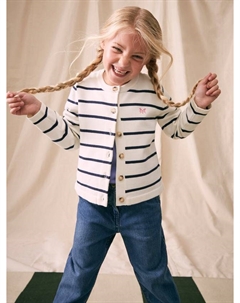 Детский полосатый кардиган, White Crew clothing