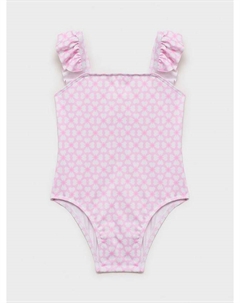 Детский купальник Bella Floral, Pink Mango