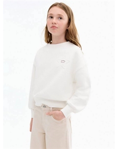 Детский свитер с аппликацией, Natural White Mango