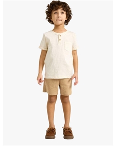 Детские хлопковые шорты из джерси, Light Dusty Beige Lindex