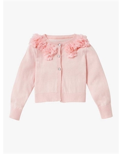 Детский кардиган с цветочной отделкой, Pink Angel & rocket