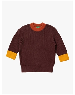 Детский вязаный хлопковый джемпер, Chocolate Little green radicals