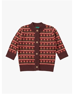 Детский вязаный кардиган с цветами, Brown/Multi Little green radicals