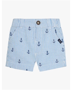 Детские шорты в полоску с вышитым якорем, Blue Jojo maman bébé