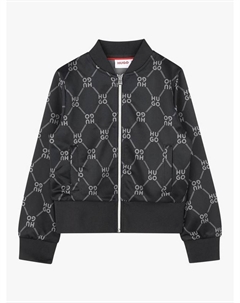 Детский кардиган HUGO с принтом по всей поверхности, Black Hugo boss