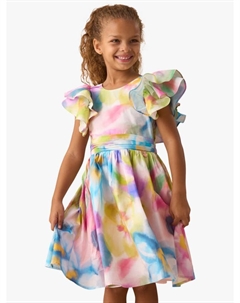 Детское платье с рюшами, Multi Angel & rocket