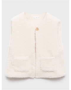 Детская безрукавка Pasto из шерпы, Light Beige Mango