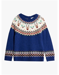 Детский свитер с оленями в стиле фэр-айл, Navy Jojo maman bébé