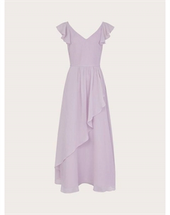 Детское платье миди Indi с оборками на рукавах, Lilac Monsoon