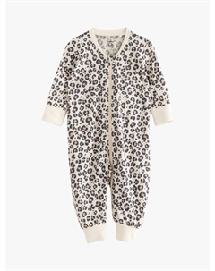 Детский комбинезон для сна с животным принтом из хлопка, Light Beige Lindex