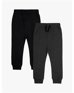 Детские хлопковые джоггеры с кулиской, Pack of 2, Black Jojo maman bébé