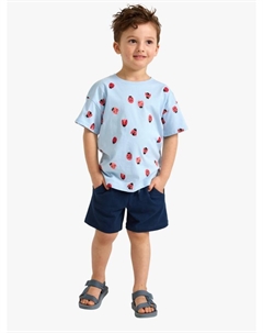 Детские шорты из хлопкового слаб джерси, Dark Blue Lindex