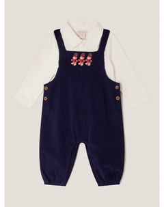 Детский комплект комбинезона Cotton Guardsman Bear, Navy Monsoon
