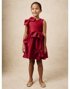 Детское платье Joey Scuba без рукавов с бантом, Red Reiss