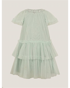 Детское платье для праздника Anastasia с вышивкой из тюля, Blue Monsoon