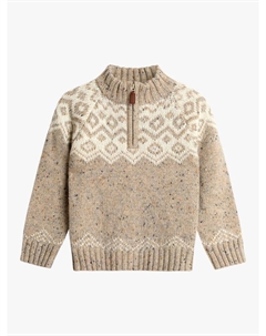 Детский джемпер с полузастежкой из шерстяной смеси в стиле фэр-айл, Natural Jojo maman bébé