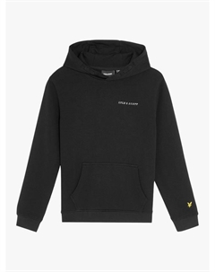Детская худи с вышивкой Script, Z865 Jet Black Lyle & scott