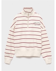 Детский полосатый свитшот из хлопкового бонде, Natural White Mango