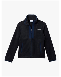 Детская флисовая куртка с длинными рукавами и высоким воротником, Black/Navy Columbia