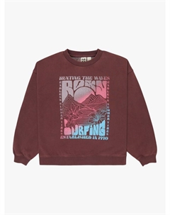 Детский оверсайз свитшот с принтом из хлопковой смеси, Huckleberry Roxy