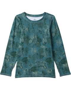 Элитная замшевая кофта с круглым вырезом и принтом, Swamp Camo Hot chillys kids