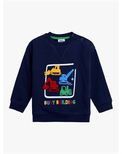 Детский хлопковый свитшот с аппликацией, Navy Jojo maman bébé