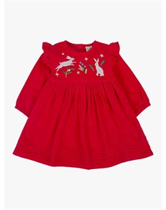 Детское платье-сарафан Maud из органического хлопка с длинными рукавами и вышивкой Frugi