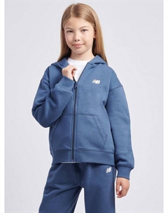 Детская худи с логотипом и молнией на спине, Vintage Indigo New balance