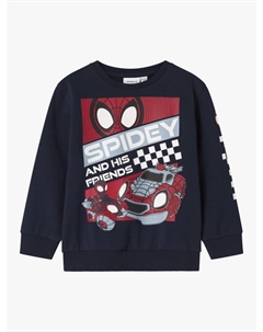 Детский хлопковый джемпер Spiderman, Navy Blzer Name it