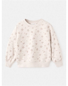 Детский хлопковый принтованный свитшот Mancha, Pastel Brown Mango