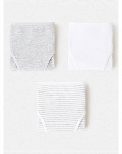 Детские трусики из хлопка, Pack of 3, Light Grey Mango