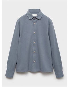 Детская футболка Fran с длинными рукавами, Medium Blue Mango