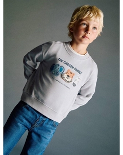 Детский свитшот Chosen Family, Ice Grey Mango