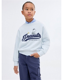 Детский хлопковый свитшот Snoopy Peanuts, Pastel Blue Mango