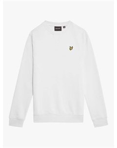 Детский хлопковый свитшот с круглым вырезом, 626 White Lyle & scott