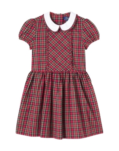 Платье из хлопка в клетку, 6819 Red-Green Multi Polo ralph lauren kids