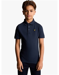 Детская хлопковая поло, Navy Lyle & scott