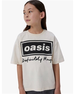 Детская хлопковая футболка Oasis с коротким рукавом и круглым вырезом Name it