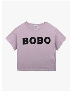 Детская футболка с логотипом из органического хлопкового микса, Purple Bobo choses