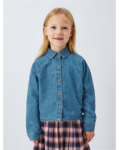 Детская джимовая рубашка свободного кроя, Blue John lewis