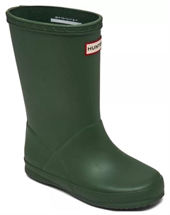 Оригинальные первые классические дождевые сапожки для малышей от Finish Line, зеленый Hunter