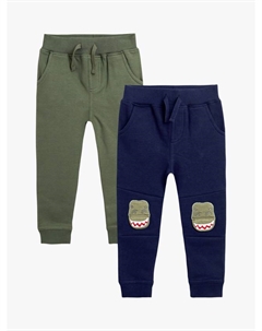 Детские хлопковые джоггеры с T-Rex, Pack of 2, Navy Jojo maman bébé