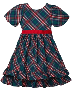 Семейное клетчатое платье, Multicolor Janie and jack