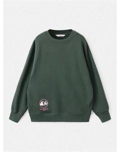 Детская толстовка Clubval с хлопковой спинкой и принтом, Green Mango