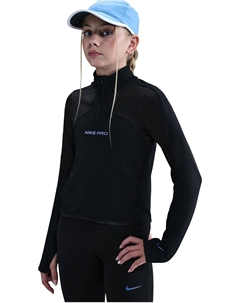 Топ Pro Therma-FIT с длинным рукавом и молнией 1/2, Black Nike kids
