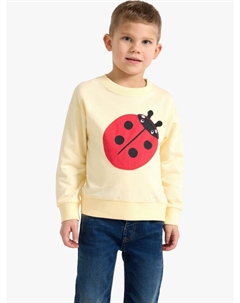 Детский хлопковый свитер с божьей коровкой, Light Yellow Lindex